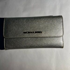 Michael Kors Metallic Silver Wallet